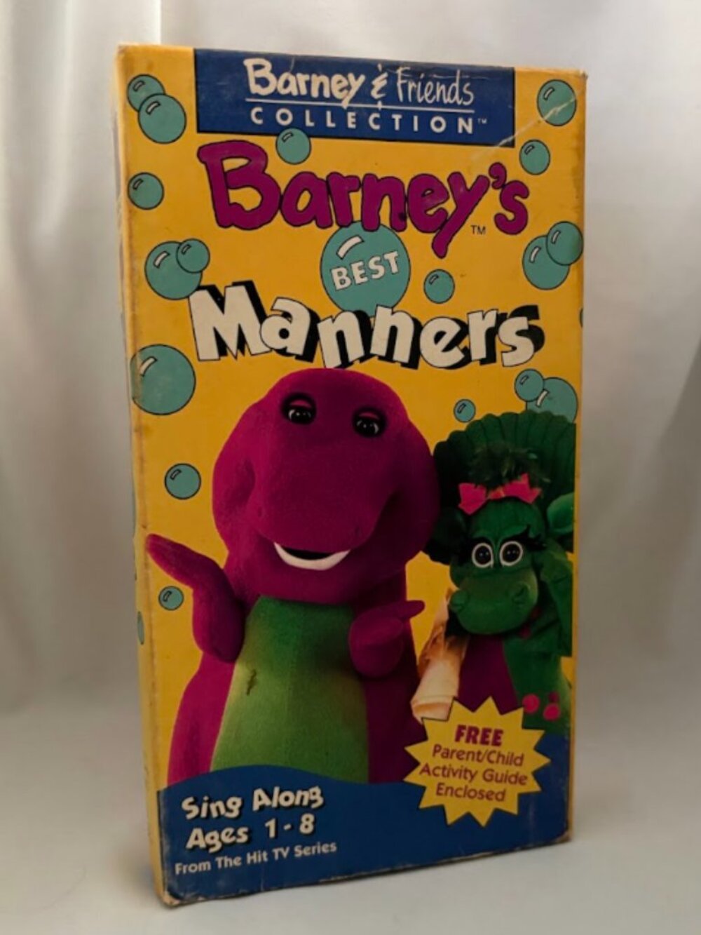 Barney Best Manners VHS Tape Retro 90s Kids Movie Sing Along